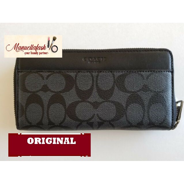 Coach Men Signature PVC Accordion Wallet ( ORIGINAL FROM USA )