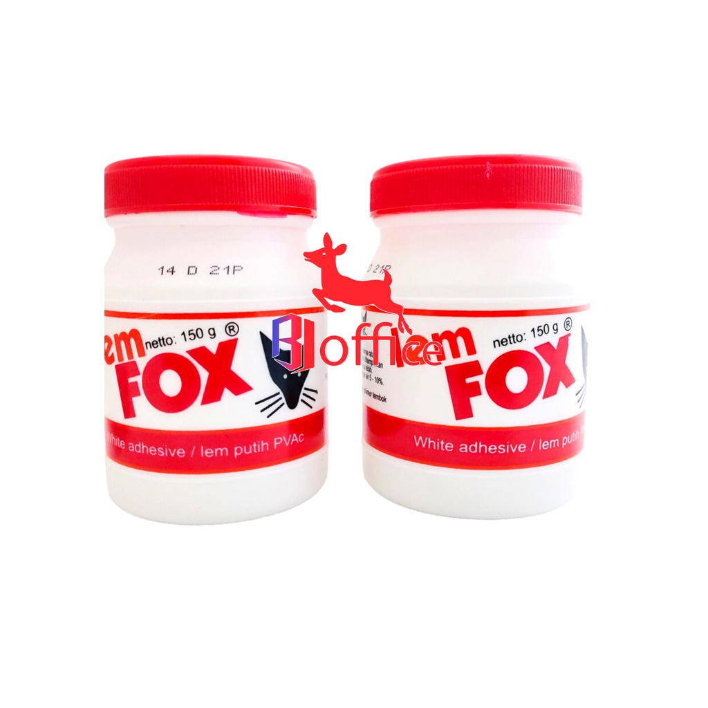 

LEM / GLUE PUTIH FOX 150 GR ( TUTUP MERAH )