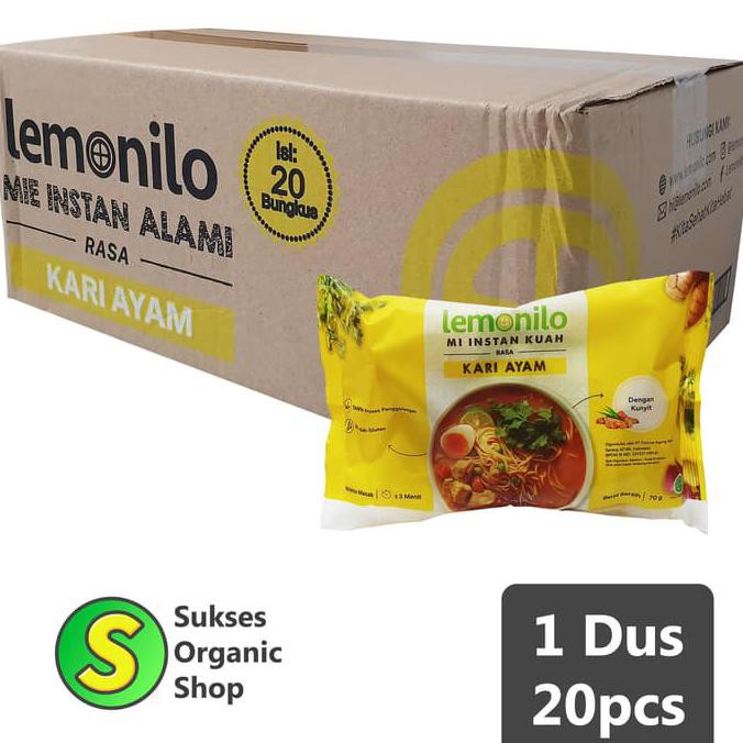 

NEW PRODUCT Mi Kuah Kari Ayam Mie Instant Sehat | 1 Dus x 70gr | Lemonilo MN117