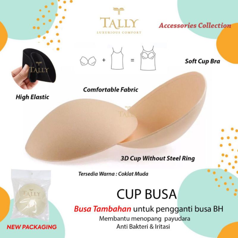 Cup Busa Tally Katun | Busa Tambahan Pengganti Busa Bh