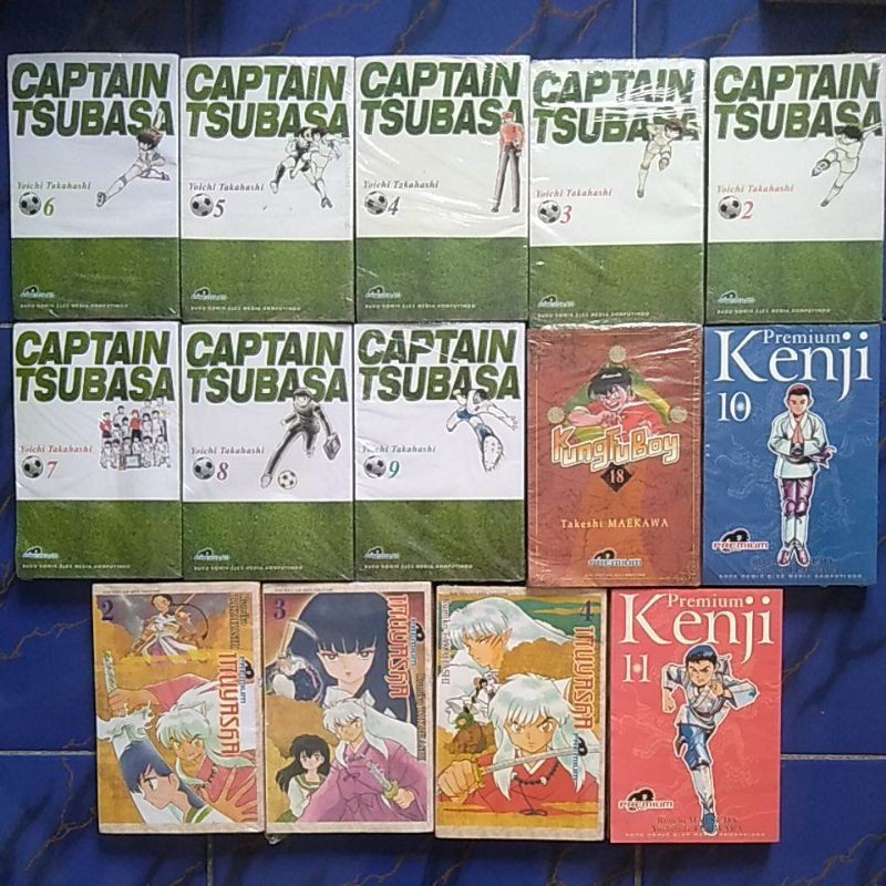 (92) Komik Murah Premium - Captain Tsubasa - Inuyasha - KungfuBoy - Kenji