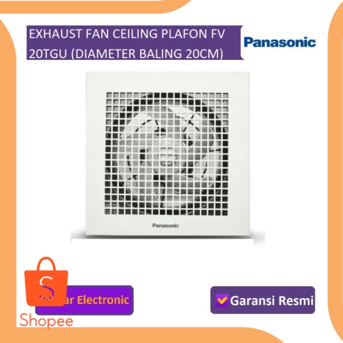 PANASONIC EXHAUST FAN CEILING PLAFON FV 20TGU DIAMETER BALING 20CM