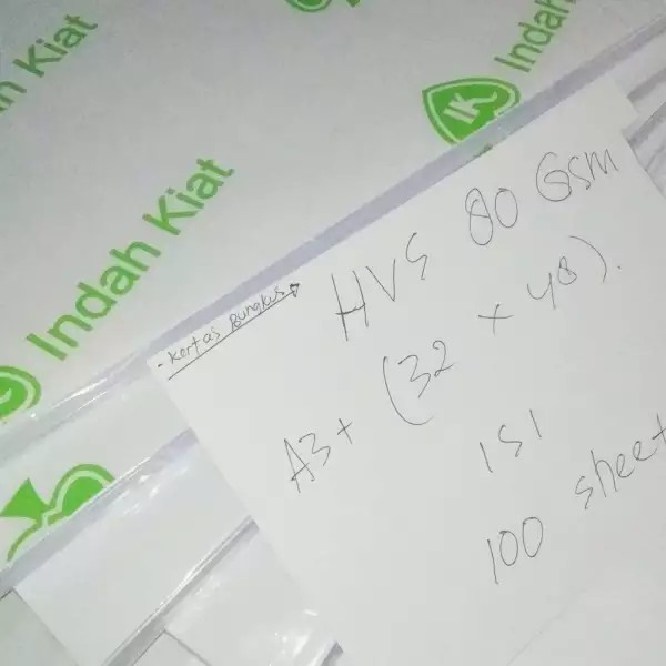 

KERTAS HVS 80 GSM isi 100 Sheet UKURAN A3+ (32 x 48)cm