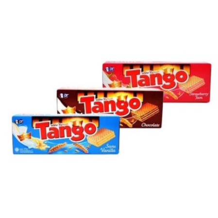 

Tango Wafer 163 gram Vanilla / Coklat / Strowberry