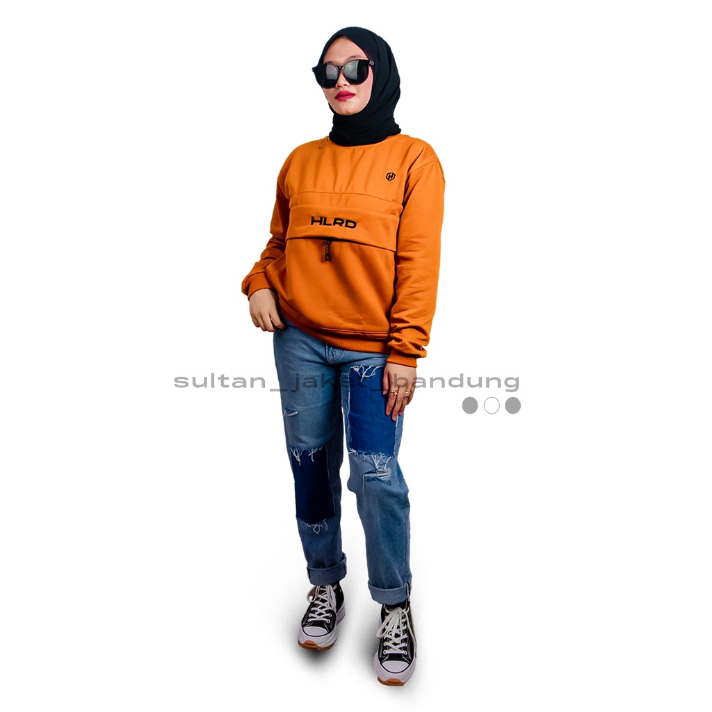 HOLYRIDER Sweatshirt Kagoule Mustard