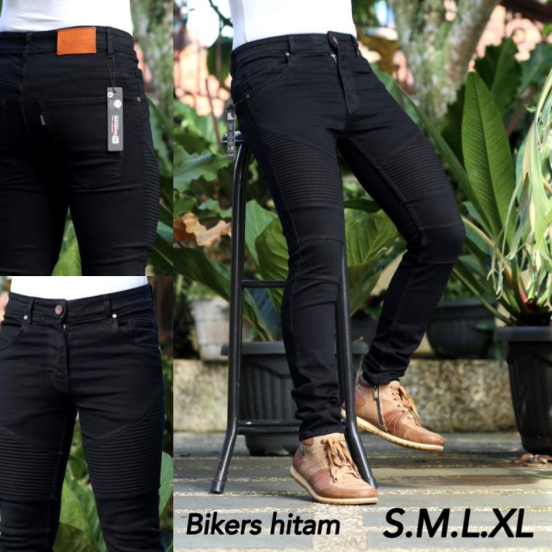 Celana Jeans Bikers Sobek Ripped Handmade