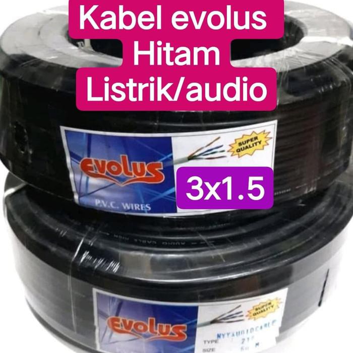 kabel 3x1.5 kabel listrik/audio HYO serabut evolus onderdil