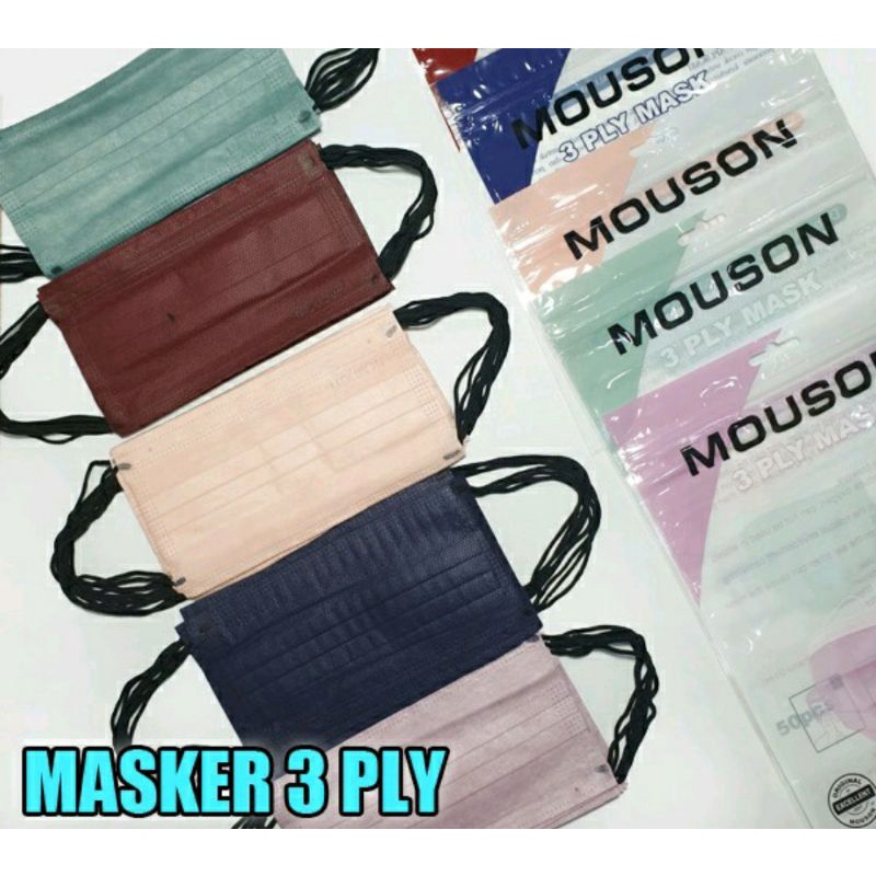 Masker 3ply mouson isi 50pcs murah