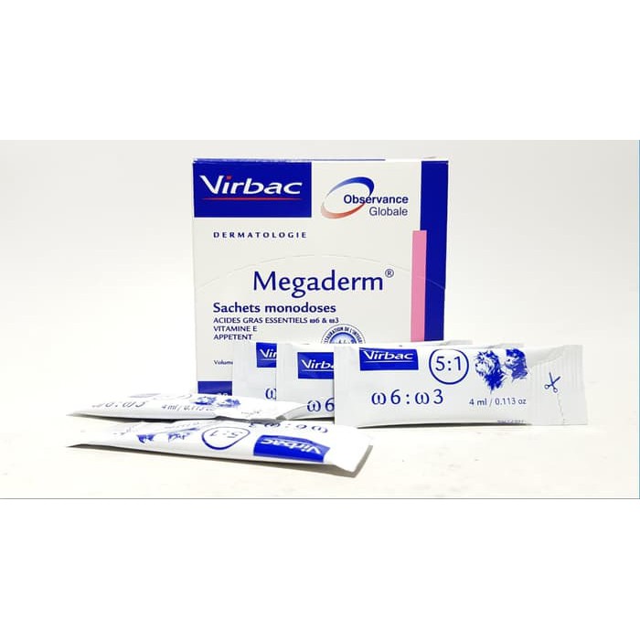 VITAMIN KUCING VITAMIN ANJING Virbac Megaderm 4ml Jaminan Kualitas