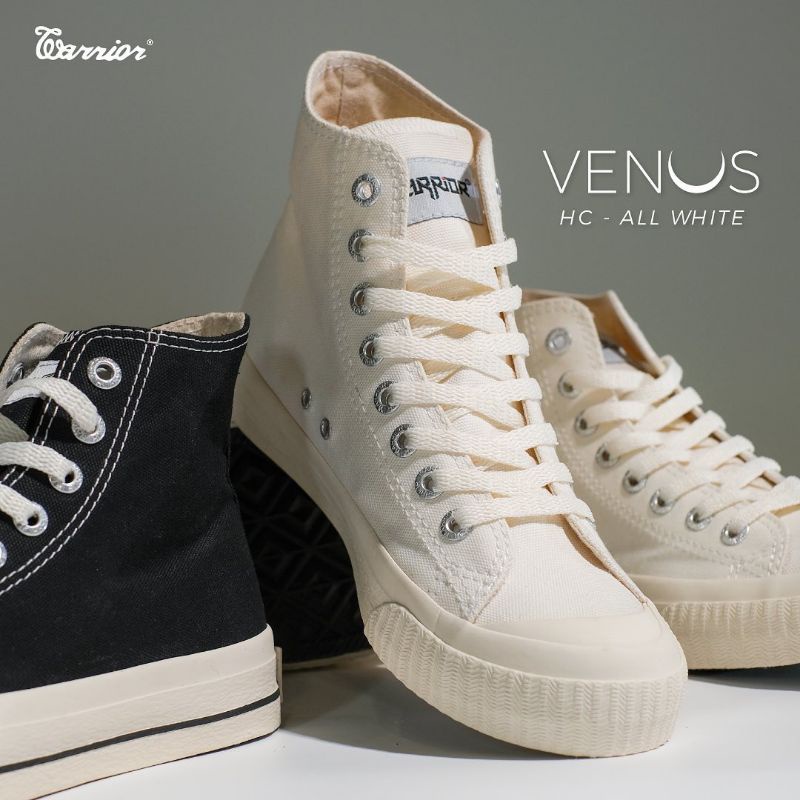 Warrior Venus high white - sepatu warior original