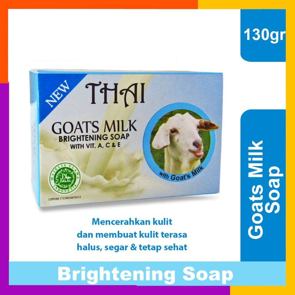 THAI Goats Milk Soap 130gr - Sabun Kambing