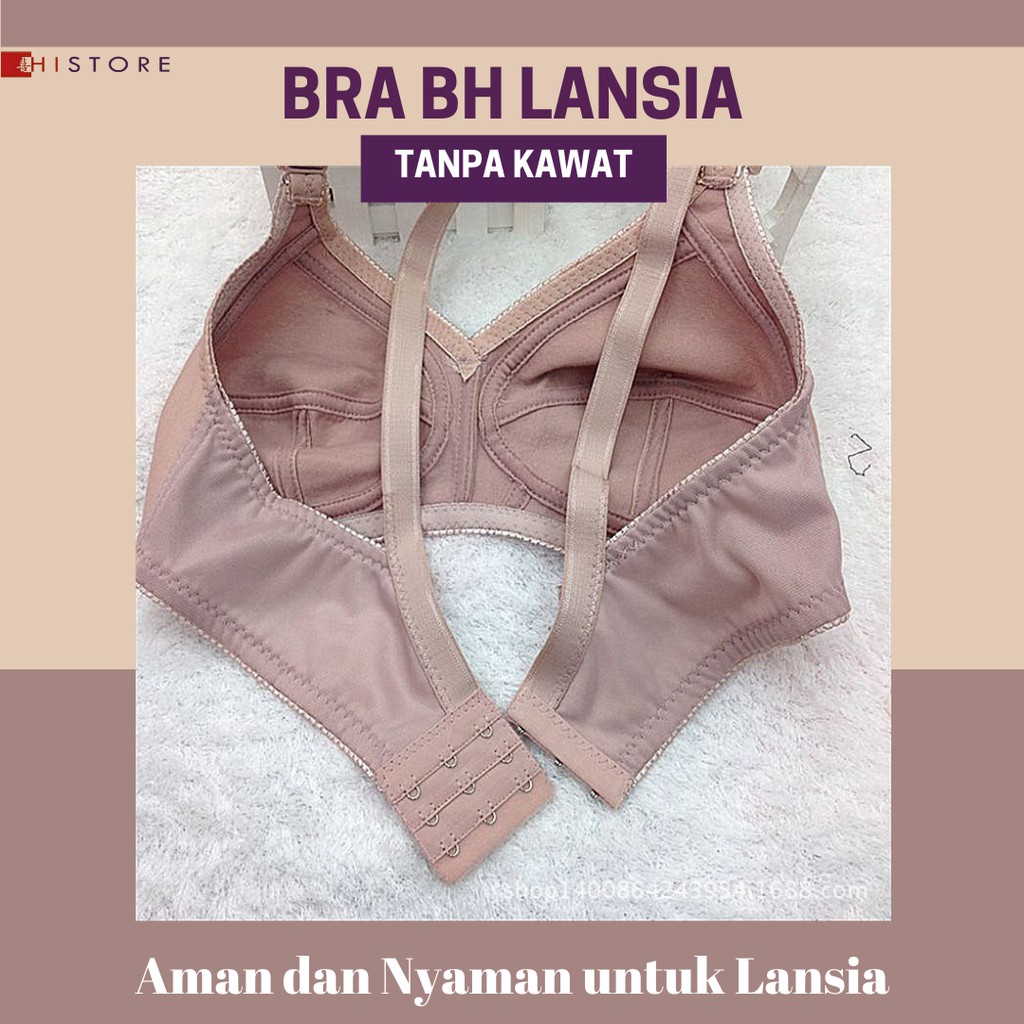 [HI] Bra BH LANSIA BH Busa Tipis Tanpa Kawat Sangat Nyaman 6601