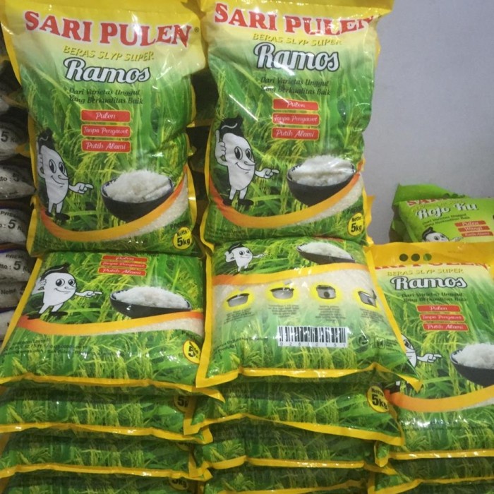 

978Eq1W Beras Pulen / Beras Putih Sari Pulen Setra Ramos 5Kg WQ012