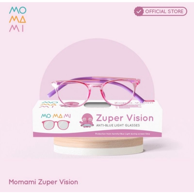 Momami Zuper Vision Anti Blue Light Glasses 2+ Years/Kacamata Anak