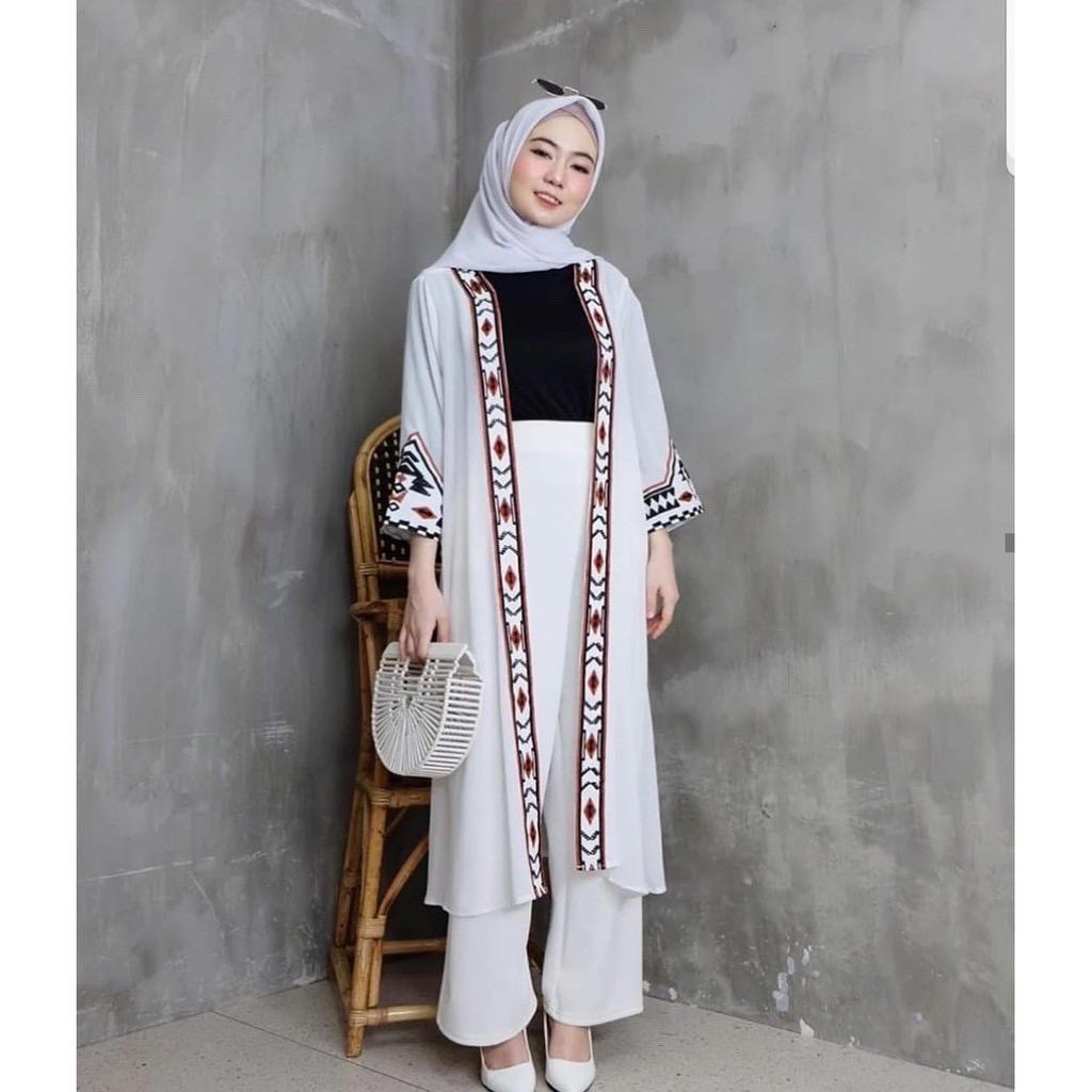 RX FASHION SAFIRA LONG CARDI ETNIC // CARDIGAN KOMBINASI BORDIR BOHEMIAN ETNIK BAHAN TWISCONE FIT L-2