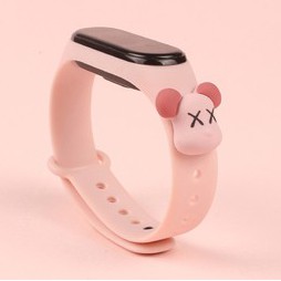 Jam Tangan Anak LED Digital display Elektronik Motif karakter kartun Lucu Murah-Kaws Pink