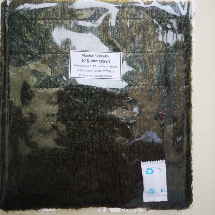 

vd201gf Nori,Sushinori Lembaran Rumput Laut Repacking Isi 10Lembar Dscscv