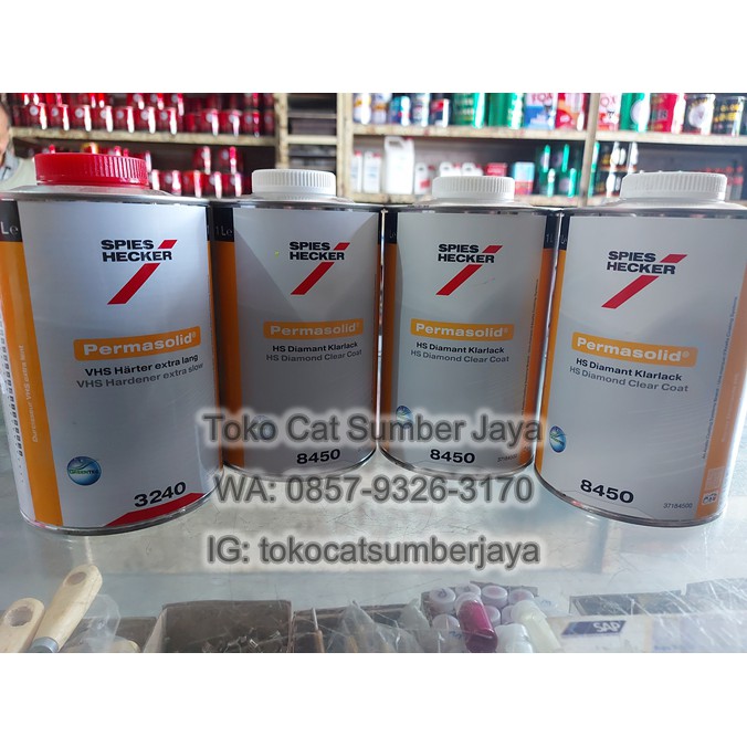 Spies Hecker HS Diamond Clear Coat Permasolid 8450 + Bonus Thinner 2L