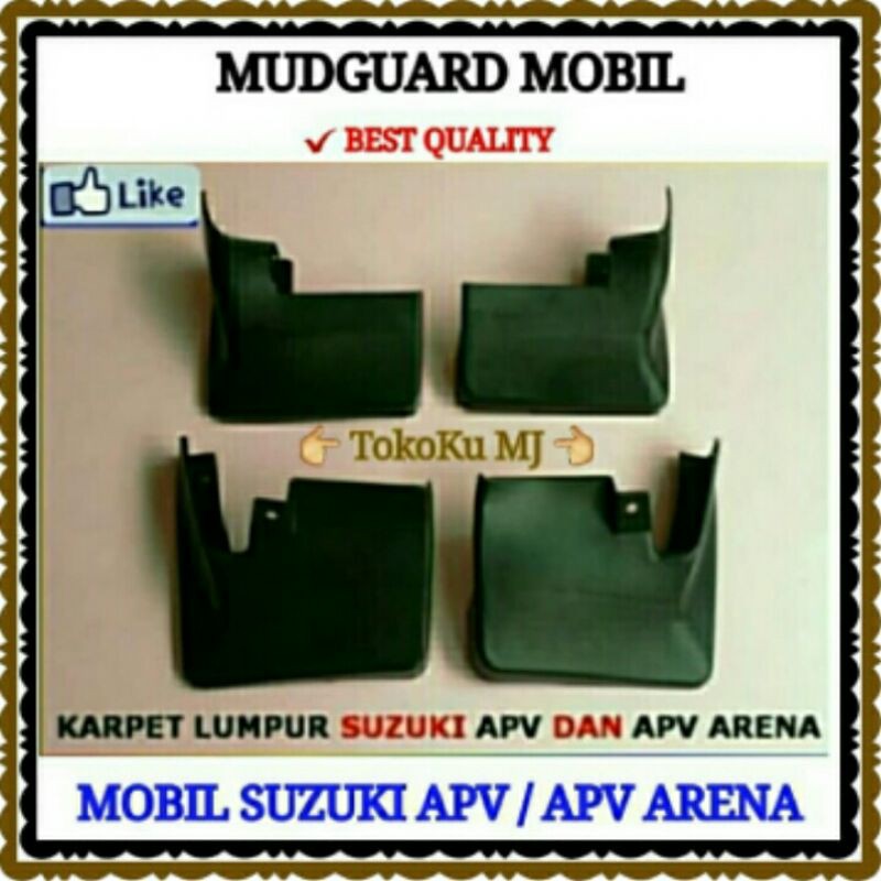 MUDGUARD MOBIL SUZUKI ARENA / APV KARPET LUMPUR / KARET LUMPUR / PENAHAN LUMPUR MOBIL