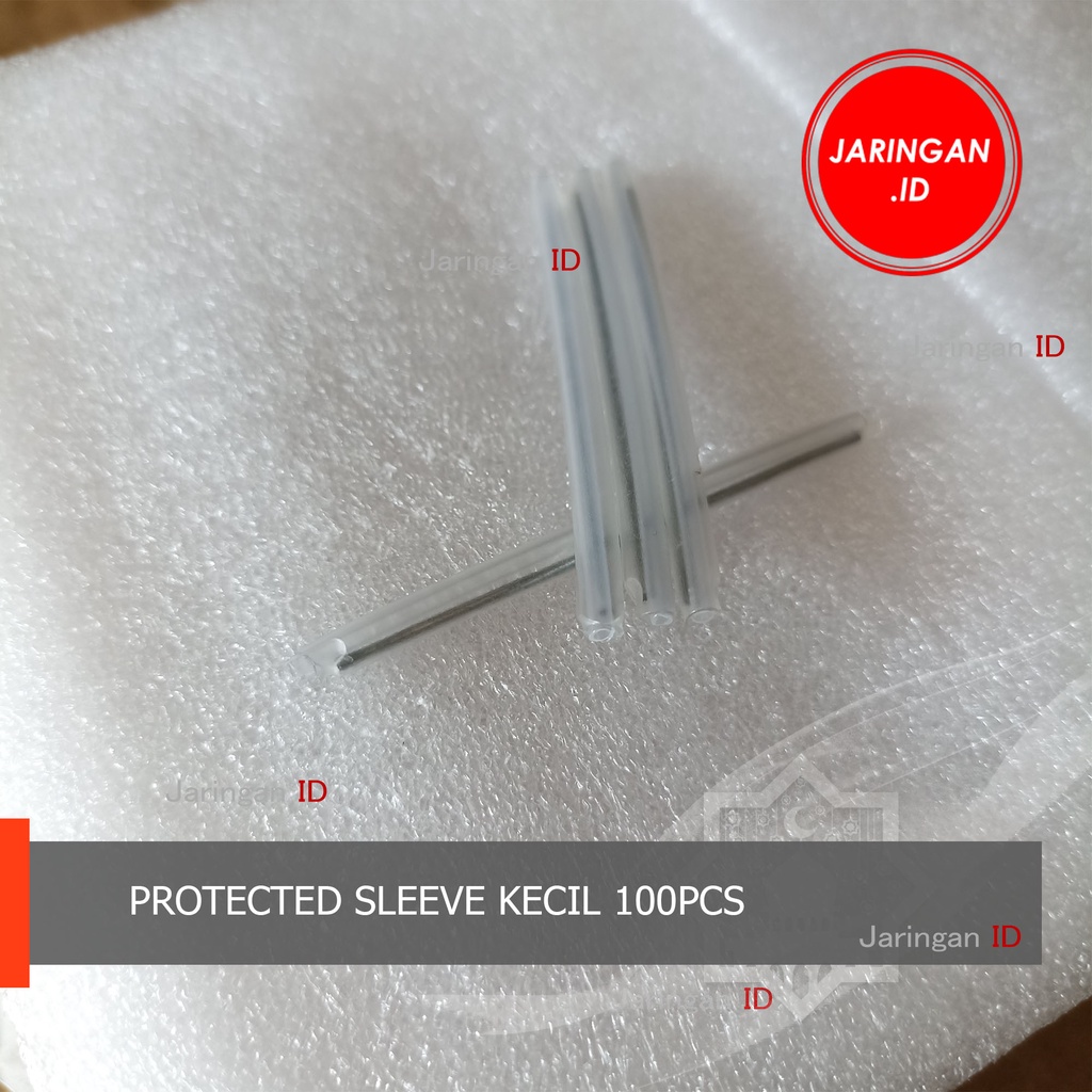 100 PCS PROTECTION SLEEVE PELINDUNG SAMBUNGAN KABEL FIBER OPTIK 6CM