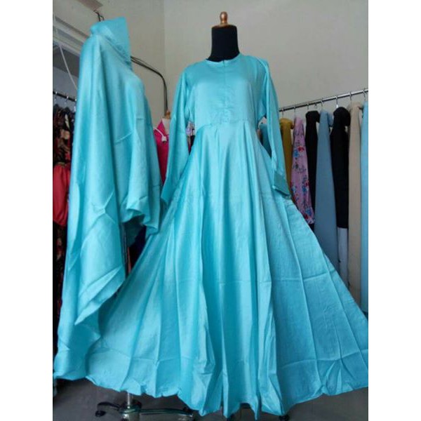Gamis Polos Satin velvet