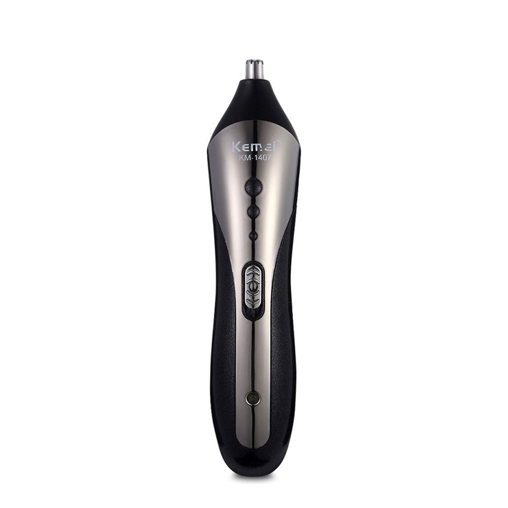 Kemei Alat Cukur Elektrik Hair Trimmer Shaver Rechargeable - KM-1407 - Black - 7BHX0CBK