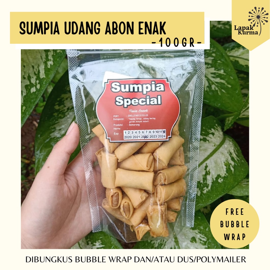 

CEMILAN SUMPIA UDANG RENYAH MURAH 100GR | Mini Spring Roll | Lapak Kurma Semarang