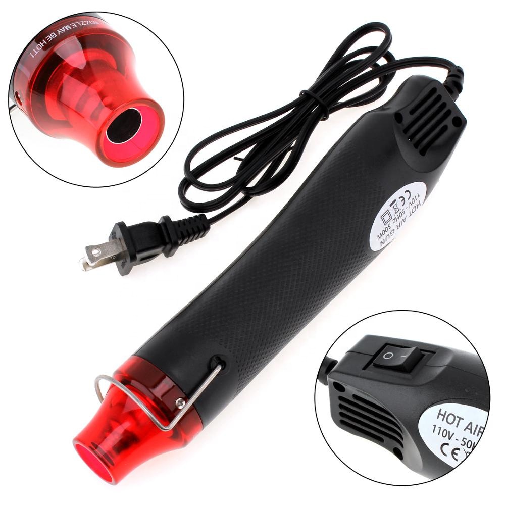 Heat Gun Electric Hot Air Vinyl 220v 300w Daya Taffware QST Express Original Heat Gun Memancarkan Aliran Udara Yang Panas Pembengkok Besi Penguat Pelepas Besi Perekat Besi