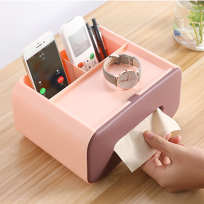 PF-106 Kotak Tisu Serbaguna / Tissue Box / Kotak Penyimpanan /Tissue Box Multifungsi/Smartphone Holder