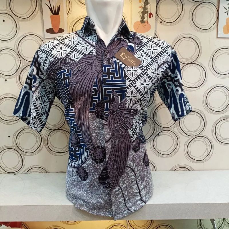 KEMEJA BATIK LENGAN PENDEK PANJANG KATUN FULL M L XL XXL GOSEND COD PENGIRIM BANDUNG MODEL TERKINI M L XL XXL