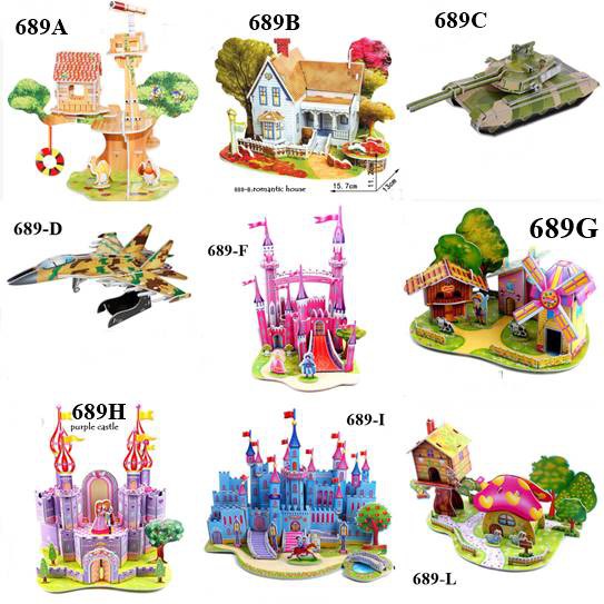 [ORGM] Mainan edukasi DIY Puzzle 3D ZILIPOO kecil