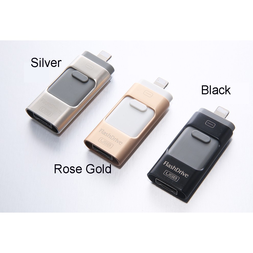 3 in 1 USB Flash Drive Memory Stick Untuk Ponsel 512GB OTG