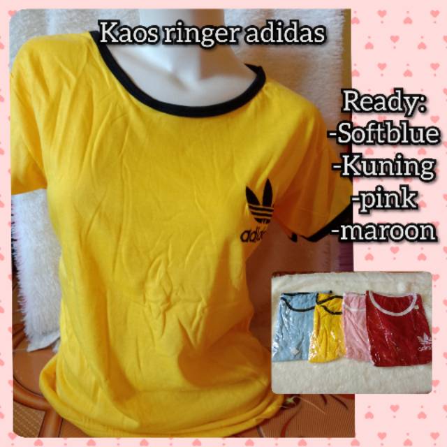 Kaos Ringer Adidas+Ringer Bear