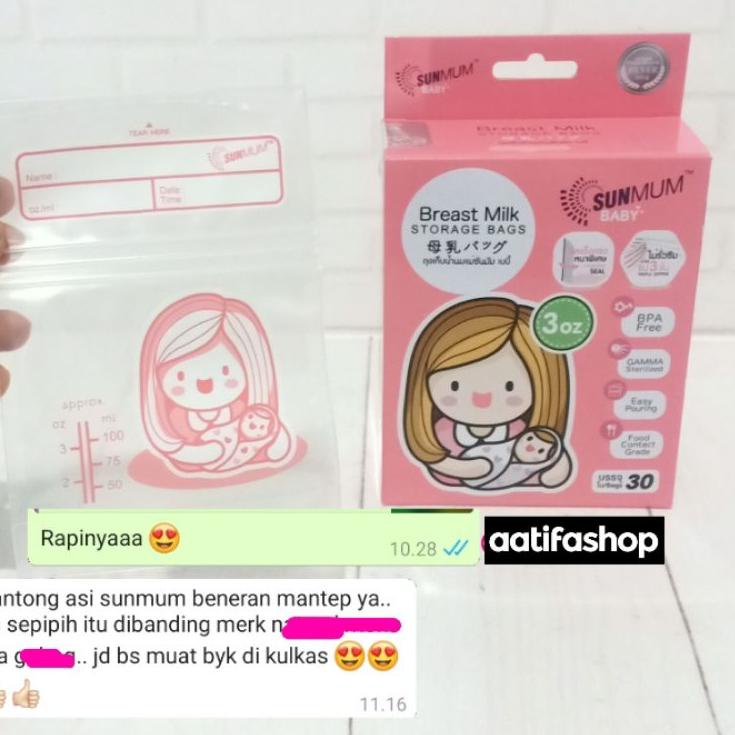 Update Terpopuler Kantong ASI Natur 120 ml, 150 ml, 240 ml, Kantong ASI Sunmum. Kantong ASI Pipih Ti
