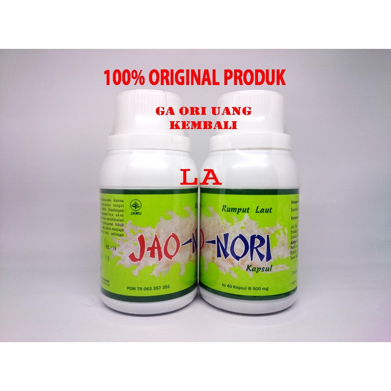 Jao nori Rumput Laut Kapsul Suplemen Herbal Untuk Tubuh