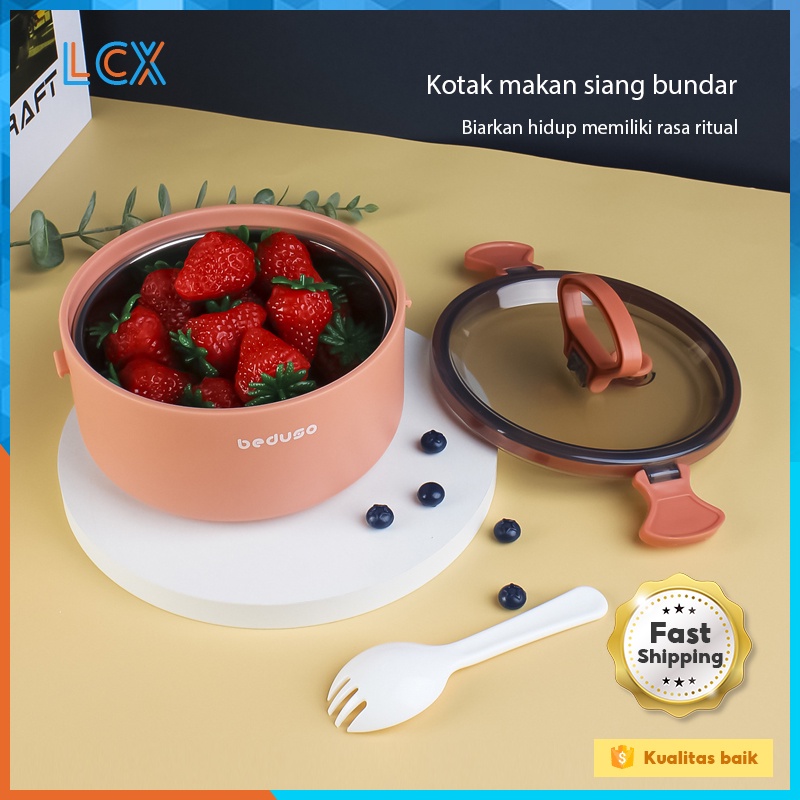 LCX Kotak Makan Besar Lunch Box Anti Bocor Dan Anti Percikan Kotak Makan BPA FREE VS-58