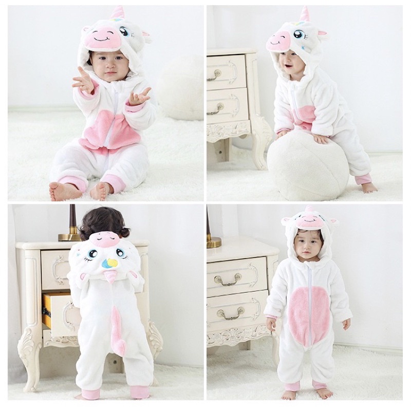Baju piyama kostum anak bayi onesie animal hewan lucu import 0T-5T-5