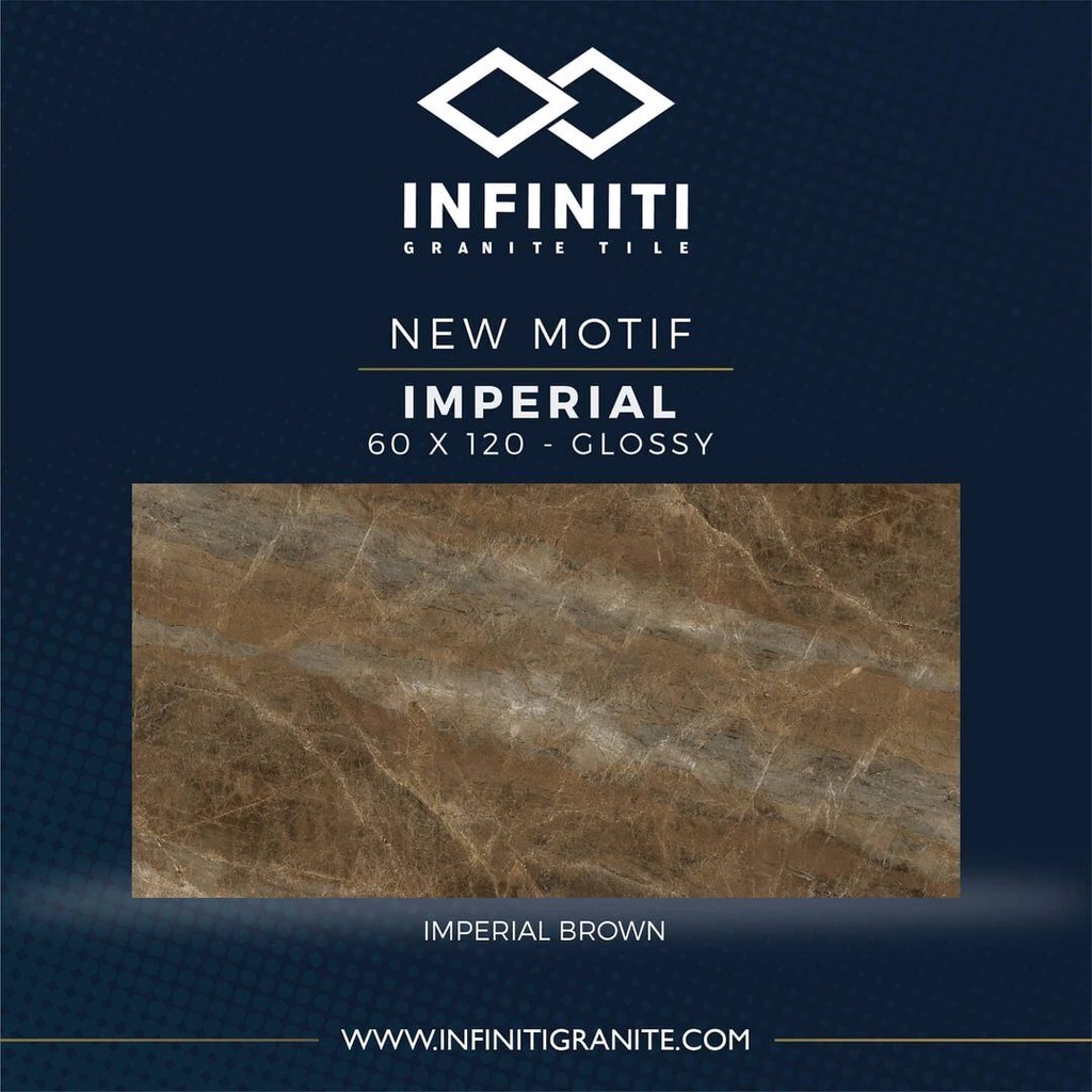 GRANITE LANTAI 60x120 IMPERIAL BROWN / INFINITI / GLOSSY / KW1