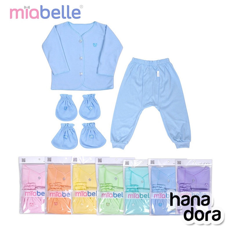 Miabelle Basics Newborn Set 3in1 Panjang - Baju Bayi