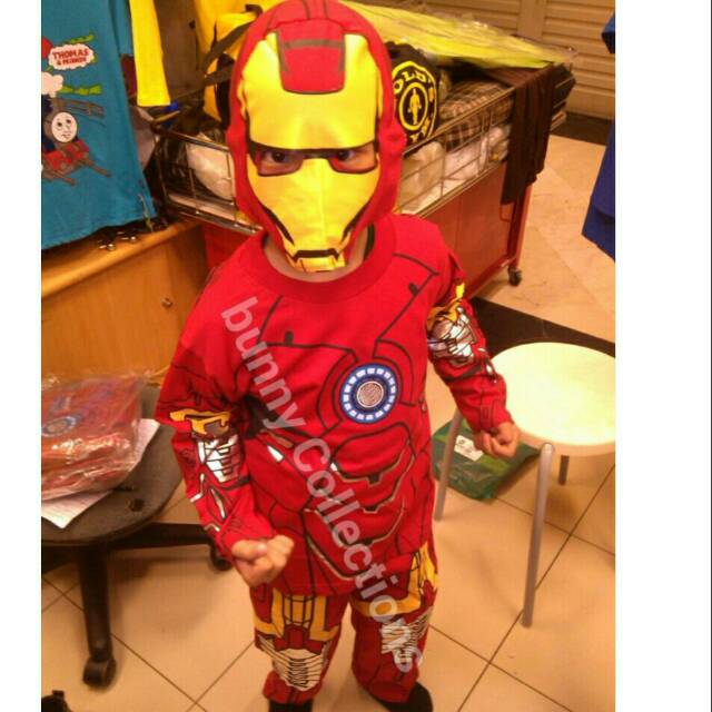 BAJU ANAK IRON MAN / KOSTUM IRON MAN ANAK / STELAN IRON MAN - PO 5 HARIAN