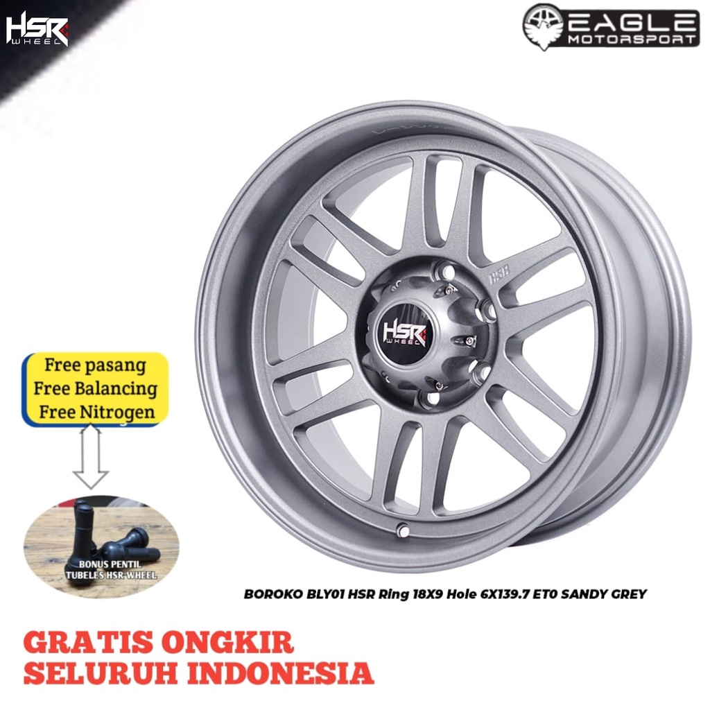 VELG MOBIL R18 RING 18 VELG PAJERO FORTUNER HILUX ORIGINAL HSR BOROKO BLY01