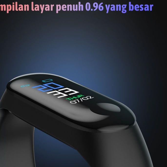 >>TERMURAH<< Jam Tangan Smart Watch Digital Olahraga Penghitung Kalori Detak Jantung Pria Wanita - L