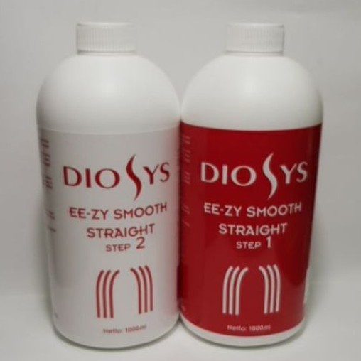 DIOSYS STEP 1 &amp;  STEP 2 SMOOTH STRAIGHT 1 LITER (1000ML) pelurus rambut REBONDING