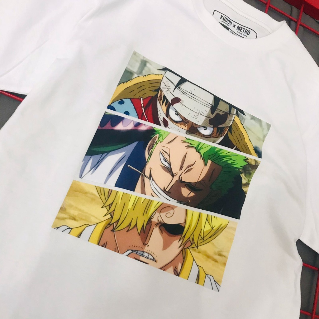 Tshirt Luffy, Zoro, Sanji Eyes Anime Manga One Piece Premium Unisex