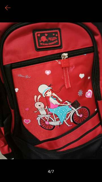 silver girl tas ransel sekolah