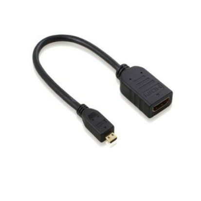 Micro hdtv male to hdtv female cable NB 1080p full hd gold for laptop camera - Kabel micro hdtv to hdtv