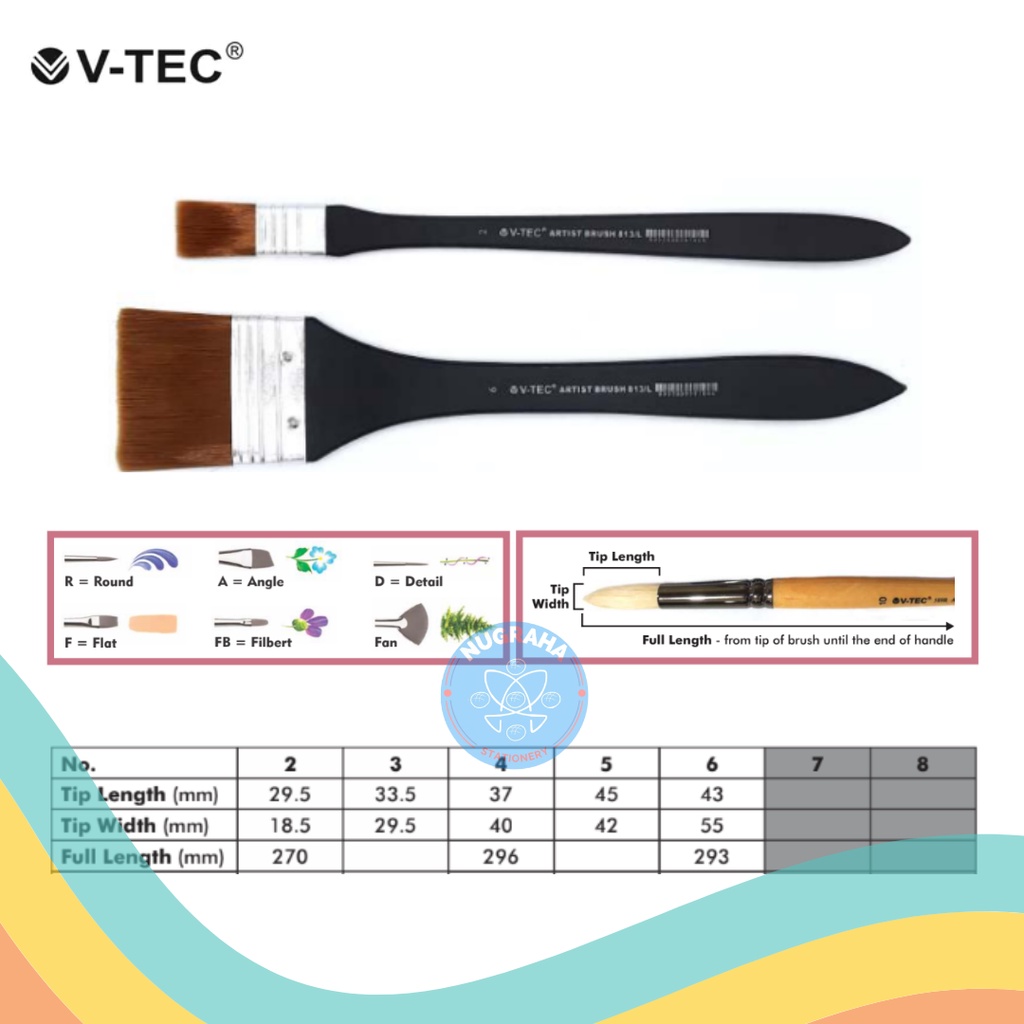 

KUAS V-TEC 813 PANJANG (1 PCS)