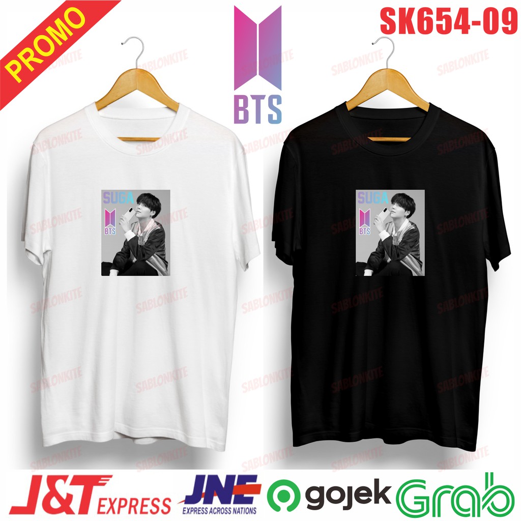MURAH!!! KAOS KPOP MEMBER SUGA SK654 UNISEX COMBED 30S