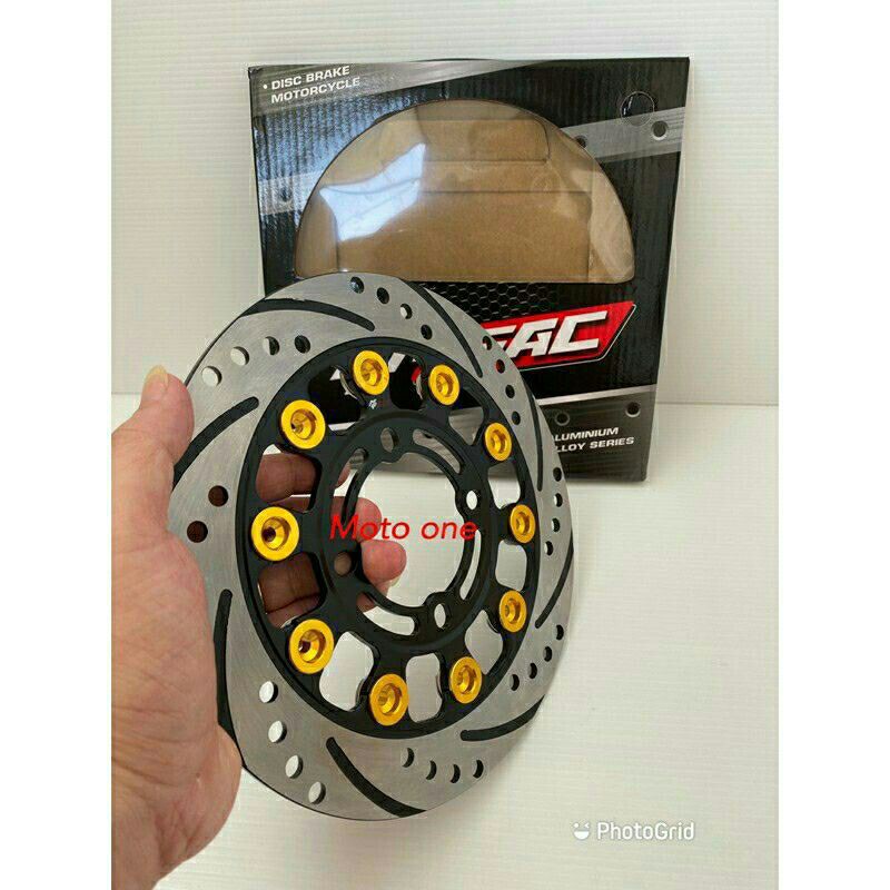 disc depan piringan disc brake mufac ukuran 220mm N64 black gold