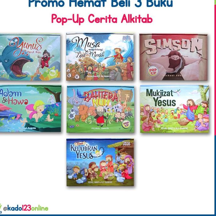 New - Buku Pop-Up Cerita Alkitab KD 